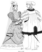 coloring page Clothing of the Renaissance